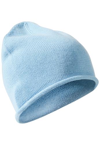 Leichter Strickbeanie aus Baumwolle OS - Soft Blue