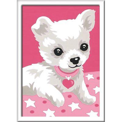 Ravensburger Spiel - Malen nach Zahlen mit farbigen Motivlinien - Chihuahua