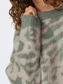 ONLWILD LS JQ LONG O-NECK CC KNT M - Aqua Foam