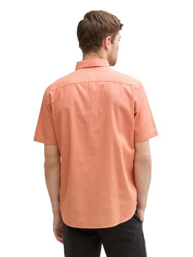 Regular Fit Kurzarmhemd aus Baumwolle XXL Regular Fit - Brick Orange Multicolor Dot