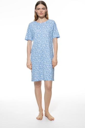 Nachthemd kurzarm Blau 48