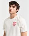 GANT 49 Arch Graphic T-Shirt M - Cream