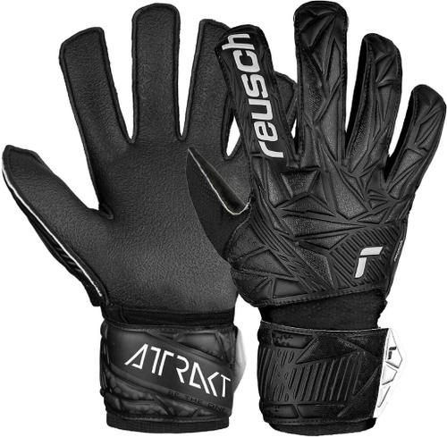REUSCH Kinder Torwarthandschuhe Attrakt Resist Junior 4 in Schwarz