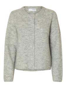 SLFLULU NEW LS KNIT CARDIGAN NOOS M Normal geschnitten - Light Grey Melange