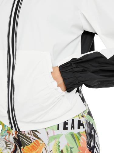 Sportive Jacke mit Kapuze und Zipp 40 - Black And White