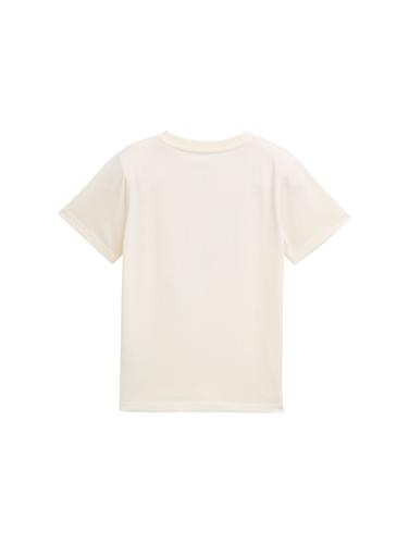 T-Shirt mit Print 128/134 Regular Fit - Wool White