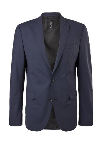 Indoor-Sakko 40 Slim Fit - Blau