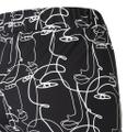 MAC JEANS - FAYE, Techno print jersey Schwarz 36/30