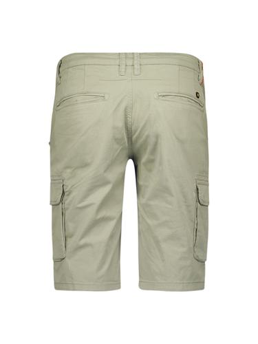 Short Cargo Garment Dyed + Stone Washed Stretch Grau 36
