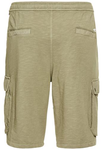 Sweatshorts mit Cargotaschen M Relaxed Fit - Khaki