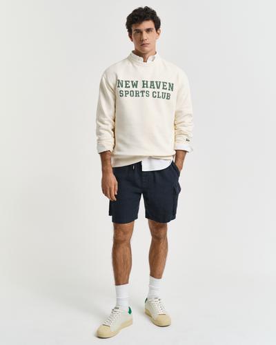 Graphic Rundhals-Sweatshirt M - Cream