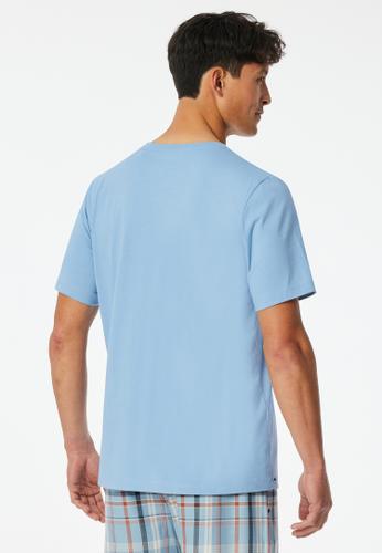T-Shirt V-Ausschnitt 48 - Pacific Blue