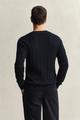 Zopfstrick Rundhalspullover aus Baumwolle XXXL - Evening Blue