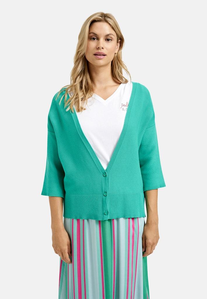 3/4 sleeve cardigan Grün XS