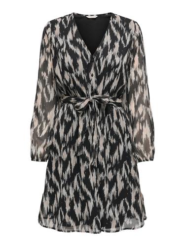 ONLCERA LIFE 3/4 SHORT DRESS WVN NOOS XS Normal geschnitten - Black