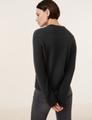 Pullover mit Deko-Steinchen 46 Figurumspielend - Schwarz