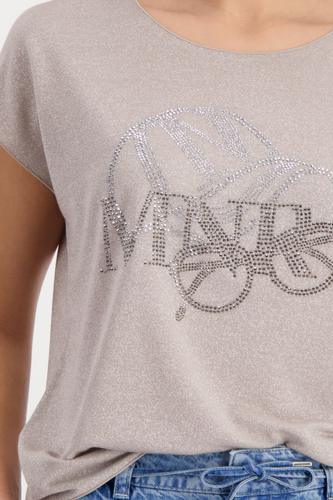 Shirt mit Cap-Print 42 - Warm Sand
