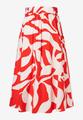 Baumwoll-Rock mit Print 42 - Rot