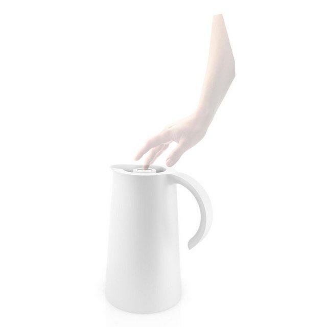 Eva Solo Isolierkanne »Rise White mit Glaseinsatz 1 L«, 1 l