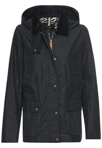 Feldjacke mit Cordkragen Blau 38