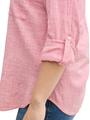 Plus Size - Bluse mit Brusttaschen 48 Regular Fit - Berry Red