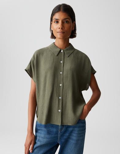 Bluse "Fasinga" - Oliv / 40