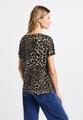 Shirt mit Leo-Muster 36 - Black