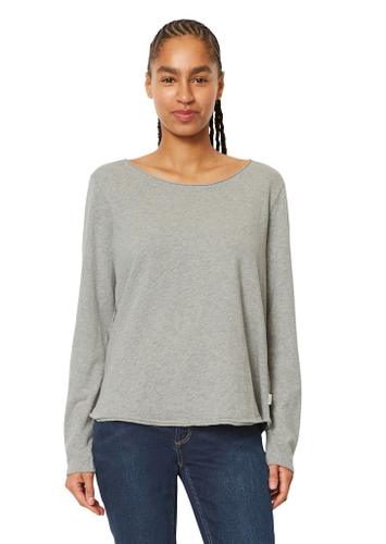 Longsleeve regular Grau L
