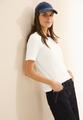 Basic Rippstruktur T-Shirt L - Vanilla White