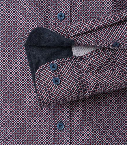Freizeithemd XXL Casual Fit - Rot