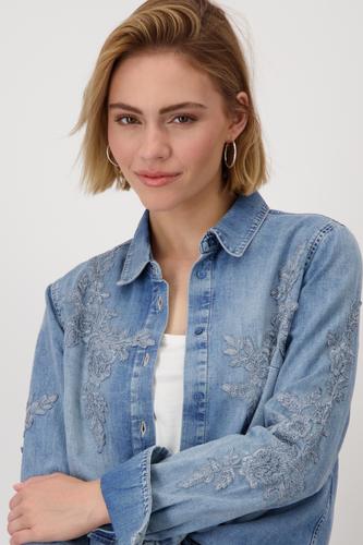 Jeanshemd mit Applikation 40 - Jeans