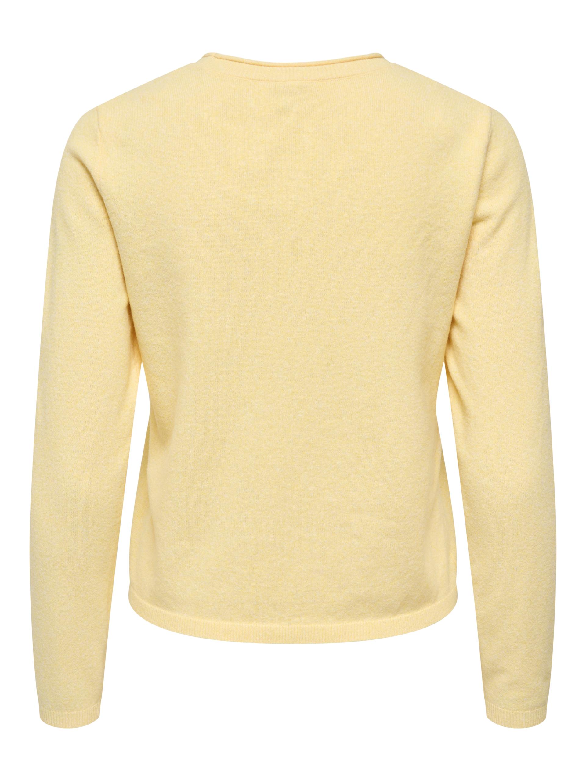 ONLLOYAL LS ONECK KNT NOOS XS Knit Fit - Sunlight