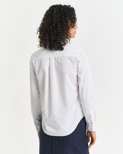 Regular Fit Classic Popeline Bluse 38 - White