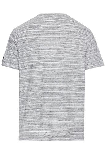 Meliertes T-Shirt mit Cooling Effekt L Regular Fit - White