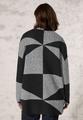 Gemusterte Strickjacke L - Black