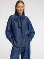 SLFJANNA LS RELAXED CHAMBRAY SHIRT B 42 Locker geschnitten - Dark Blue