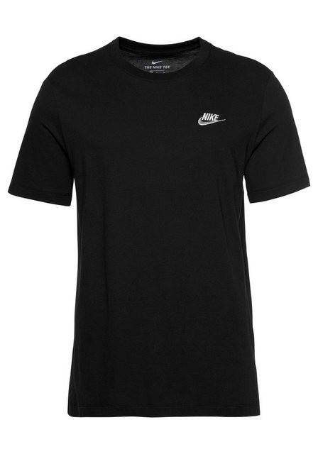 NIKE Herren T-Shirt M NSW CLUB TEE L in Schwarz