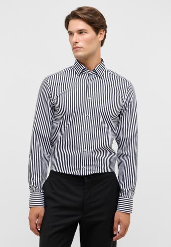 Hemd Satingewebe Langarm 38/Langarm - 67cm SLIM FIT - Schwarz