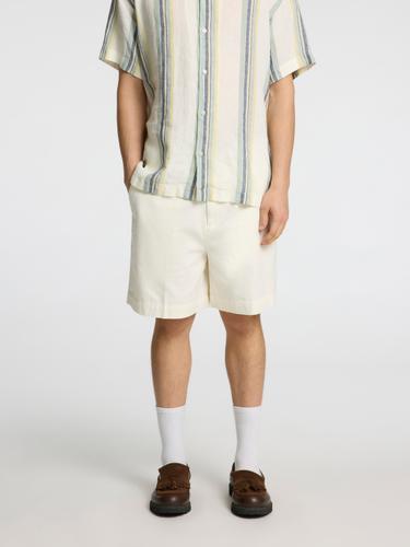 SLHLOOSE-ATLAS SHORTS S Locker geschnitten - Egret