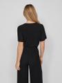 VIPLISA O-NECK S/S TOP - NOOS XS Normal geschnitten - Black Beauty