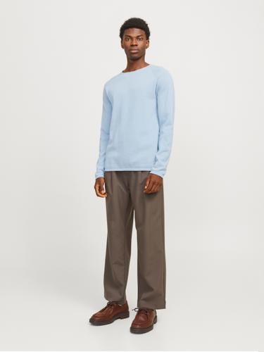 JJEHILL KNIT CREW NECK NOOS S Structure Fit - Cashmere Blue