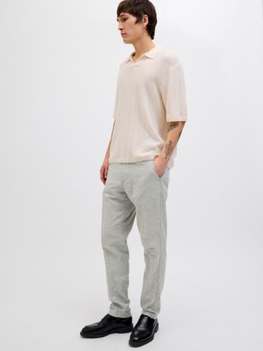 JPSTACE SUMMER LINEN BLEND CHINO PANT SN 33/32 Verjüngt - Agave Green