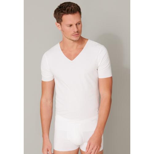 T-shirt V-Ausschnitt 4 - Weiss