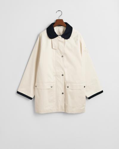 Sailing Jacke mit Kontrastkragen S - Linen