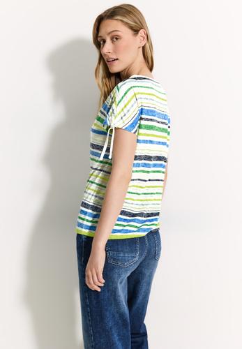 Gestreiftes T-Shirt M - Vanilla White