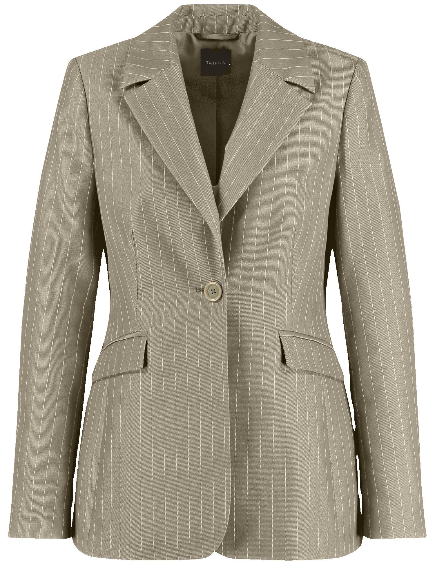 Eleganter Blazer mit Nadelstreifen 36 Tailliert - New Sage Gemustert