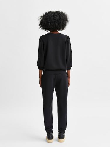 SLFTENNY 3/4 SWEAT TOP NOOS Schwarz XL