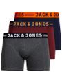 JACLICHFIELD TRUNKS 3 PACK NOOS S - Burgundy