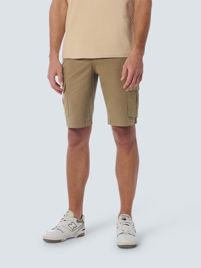 Short Cargo Garment Dyed + Stone Washed Stretch Braun 31