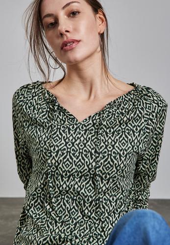 Bedrucktes Raglan Shirt Grün 40
